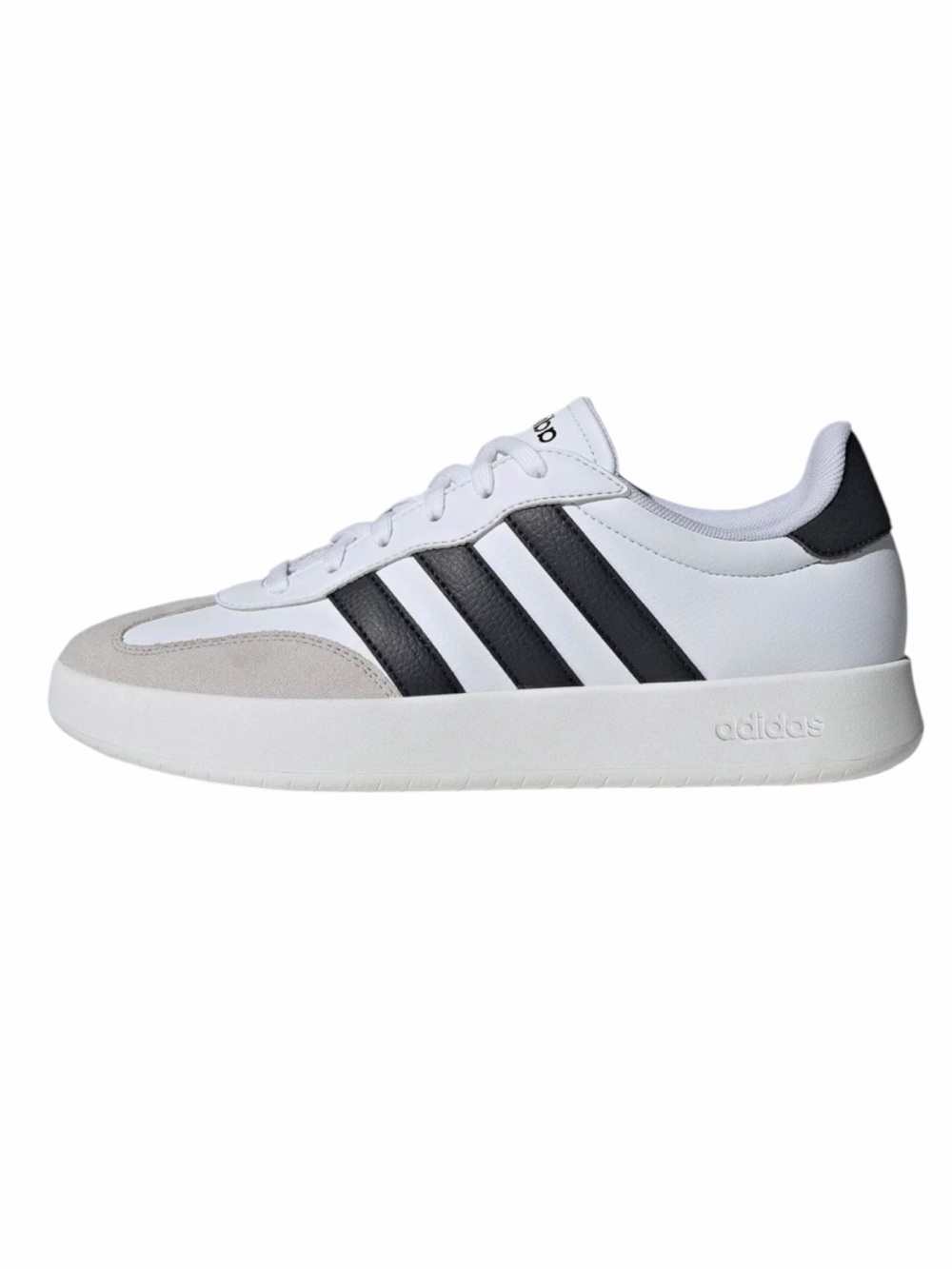 Adidas Barreda White and Black Court-Style Sneakers